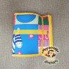 Quiet book "Animais e frutas I"