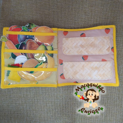 Quiet book "Animais e frutas I"