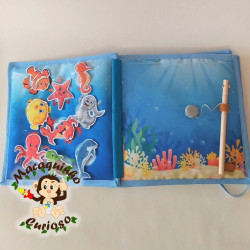 Quiet book "À descoberta do fundo do mar"